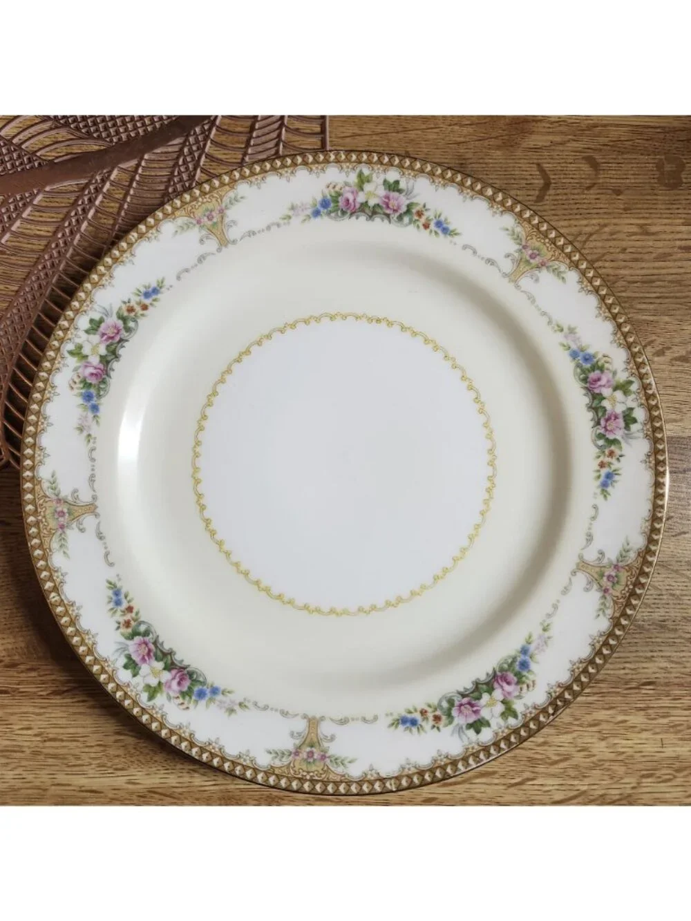 Mismatched China Dinner Plates Eclectic Set of 4 ~10.5